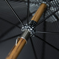 Shibumi x Mario Talarico Umbrella Black / White Gingham - Bamboo