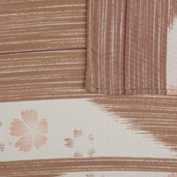 Vintage Kimono Silk Pocket Square - Hazelnut