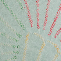 Vintage Kimono Silk Pocket Square - Mint