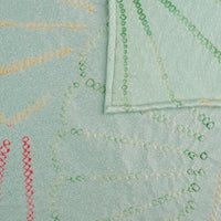 Vintage Kimono Silk Pocket Square - Mint