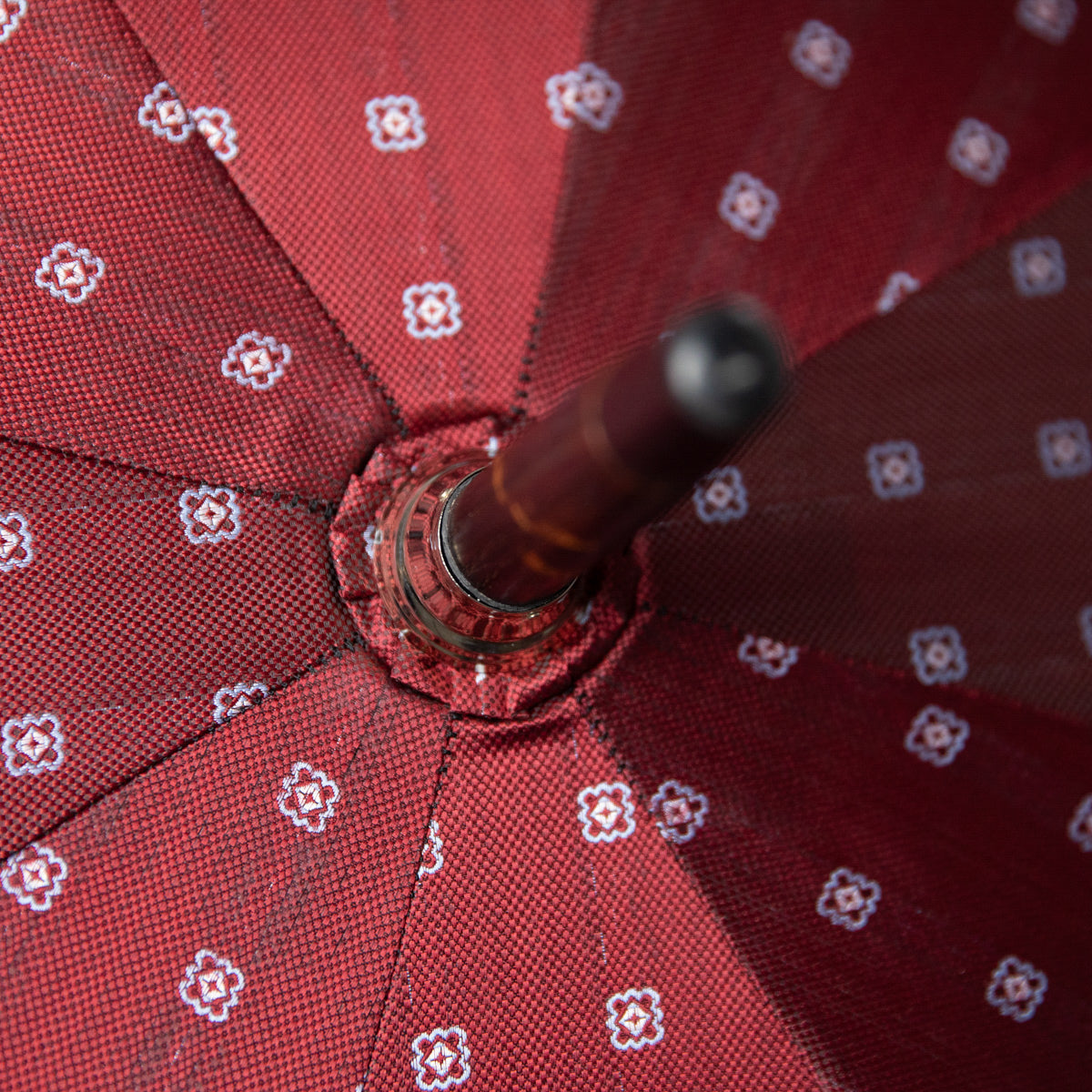 Shibumi x Mario Talarico Umbrella Burgundy Floral - Dark Hickory
