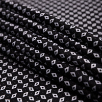 Floral Printed Silk Bespoke Tie - Black