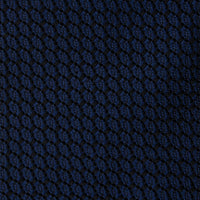 Kuska Handwoven Grossa Grenadine Silk Tie  - Navy
