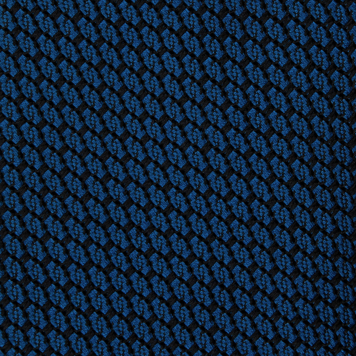 Kuska Handwoven Grossa Grenadine Silk Tie  - Light Navy