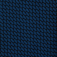 Kuska Handwoven Grossa Grenadine Silk Tie  - Light Navy