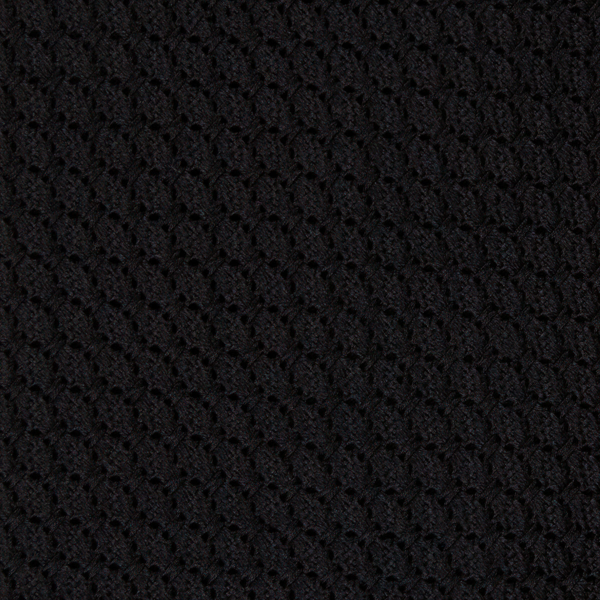 Kuska Handwoven Grossa Grenadine Silk Tie  - Black