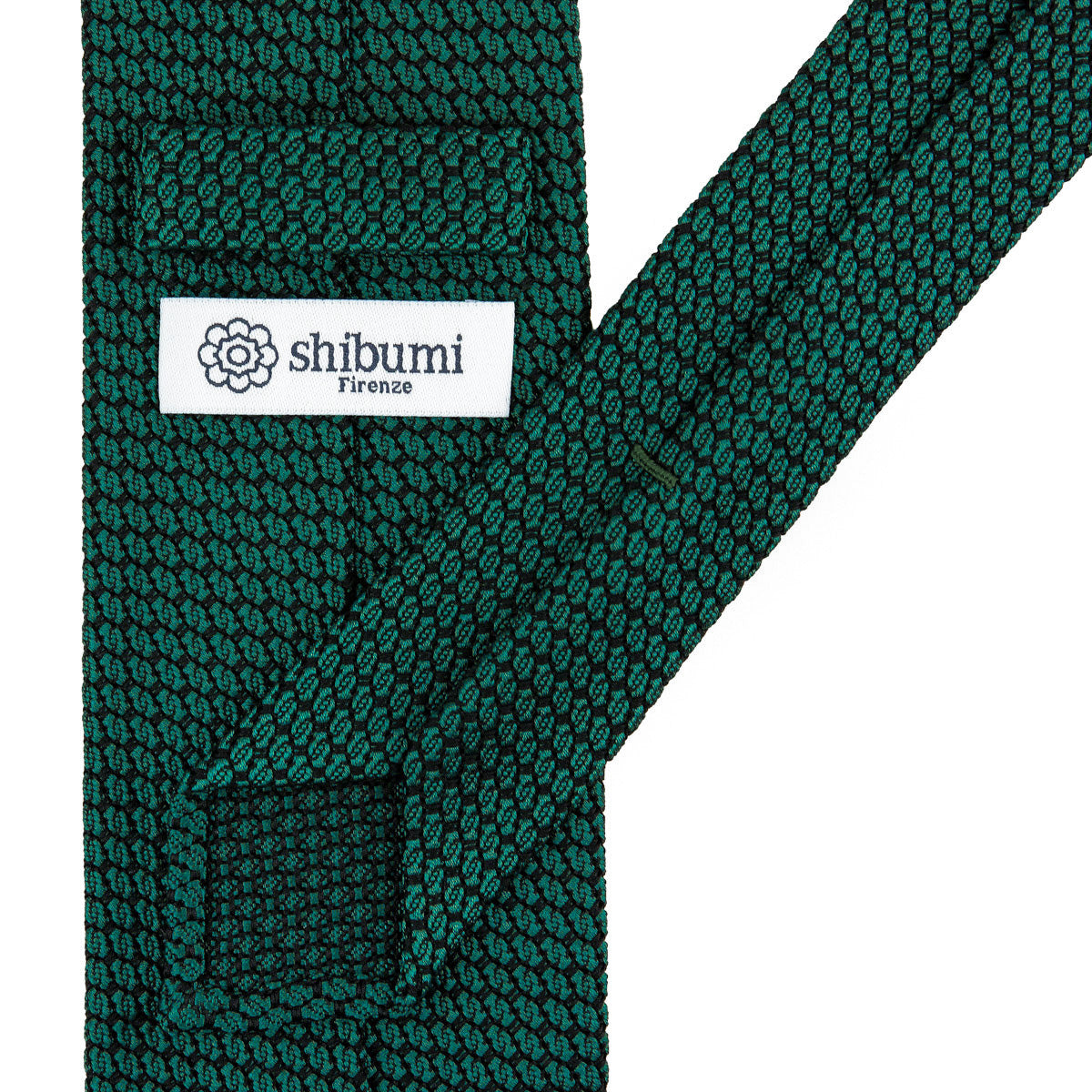 Kuska Handwoven Grossa Grenadine Silk Tie  - Forest