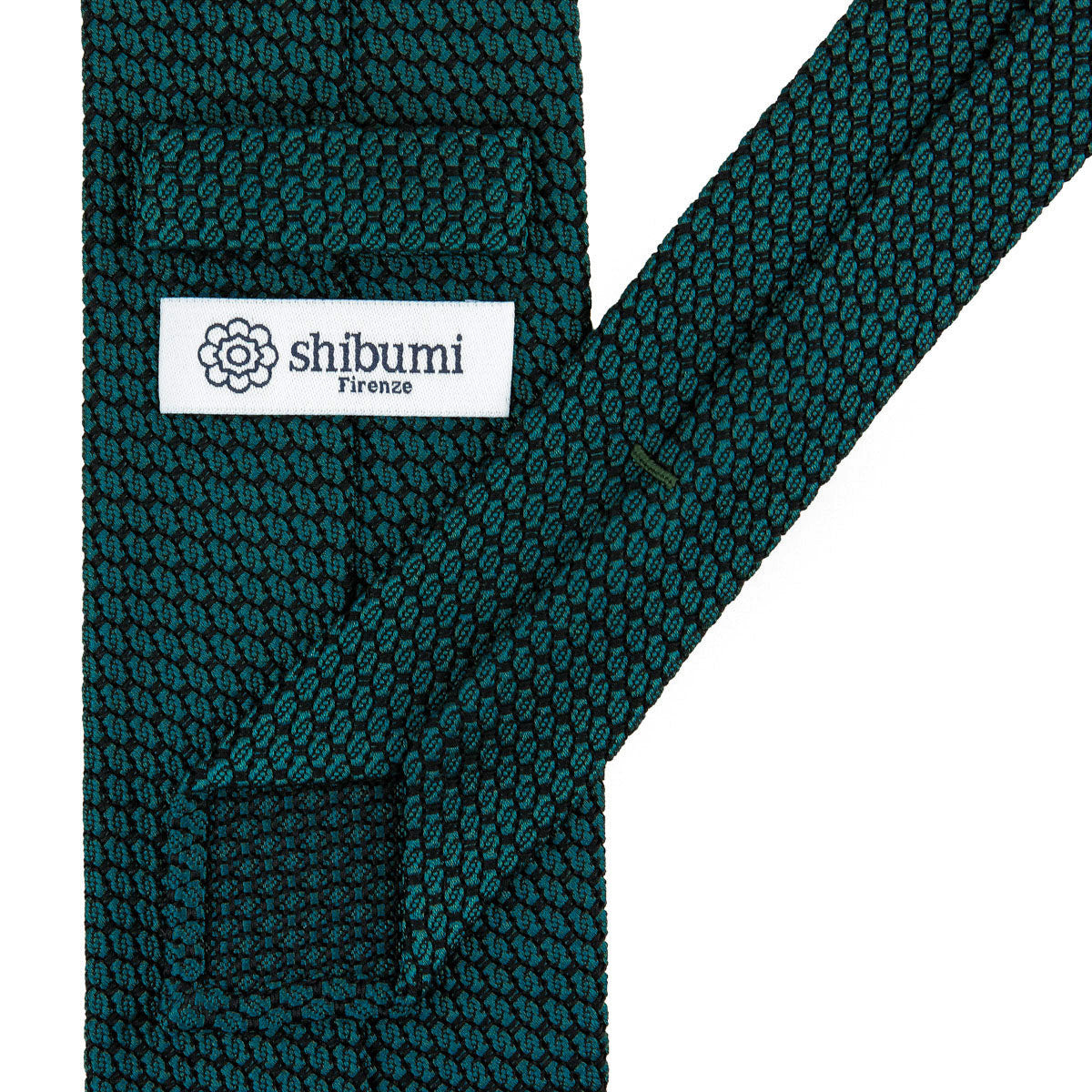 Kuska Handwoven Grossa Grenadine Silk Tie  - Sea Green