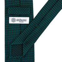 Kuska Handwoven Grossa Grenadine Silk Tie  - Sea Green