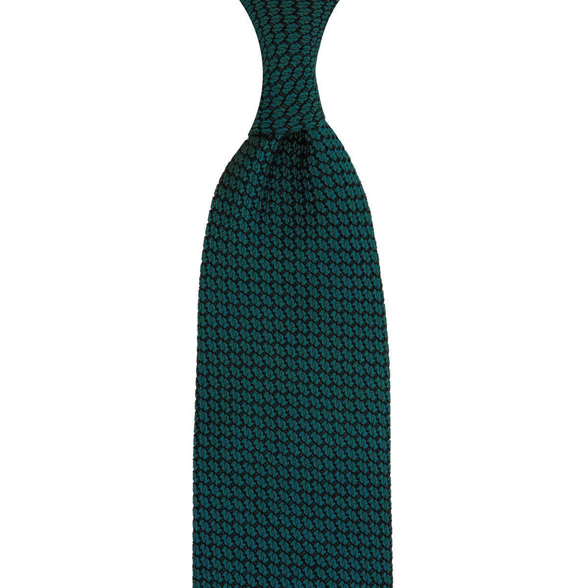 Kuska Handwoven Grossa Grenadine Silk Tie  - Sea Green