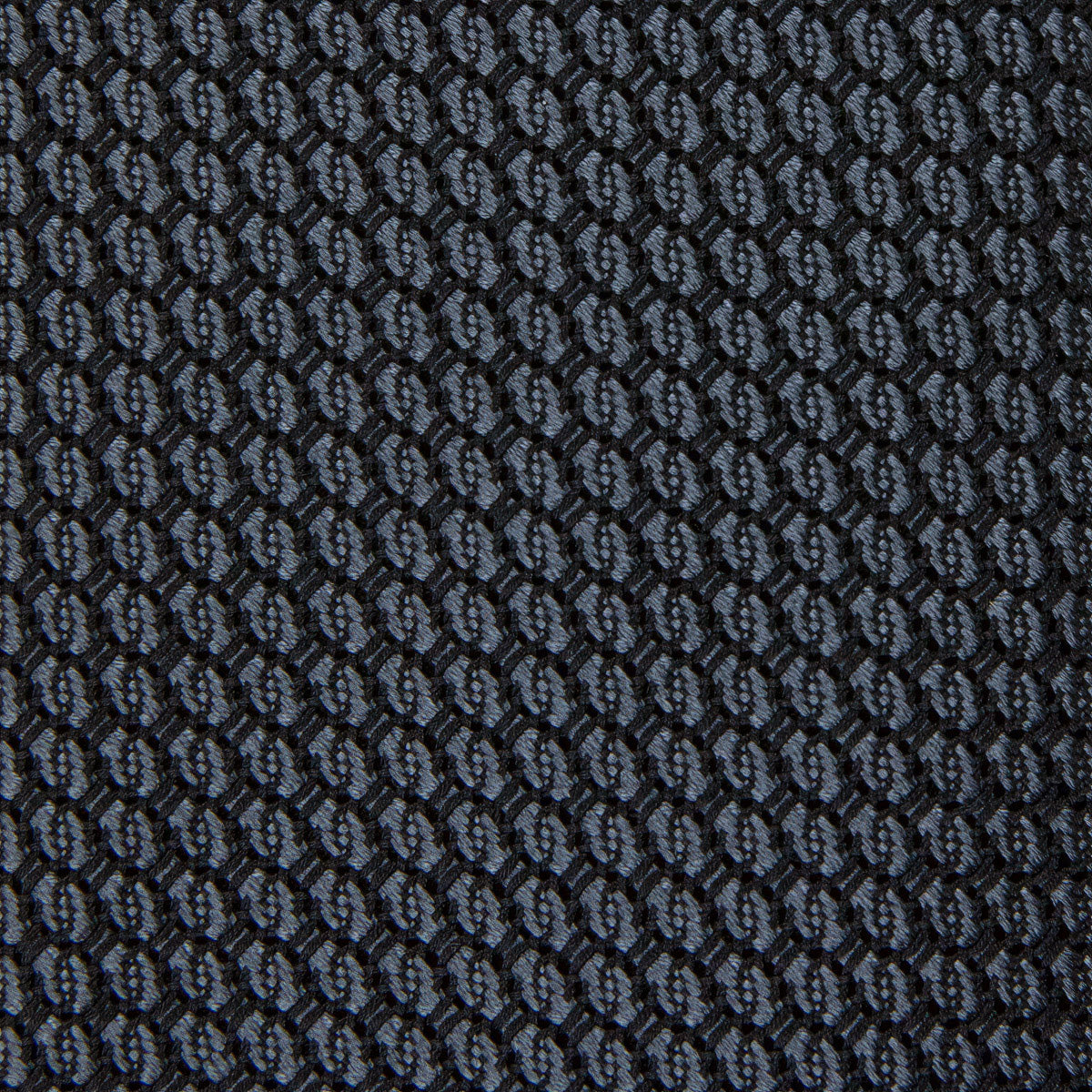 Kuska Handwoven Grossa Grenadine Silk Tie  - Charcoal