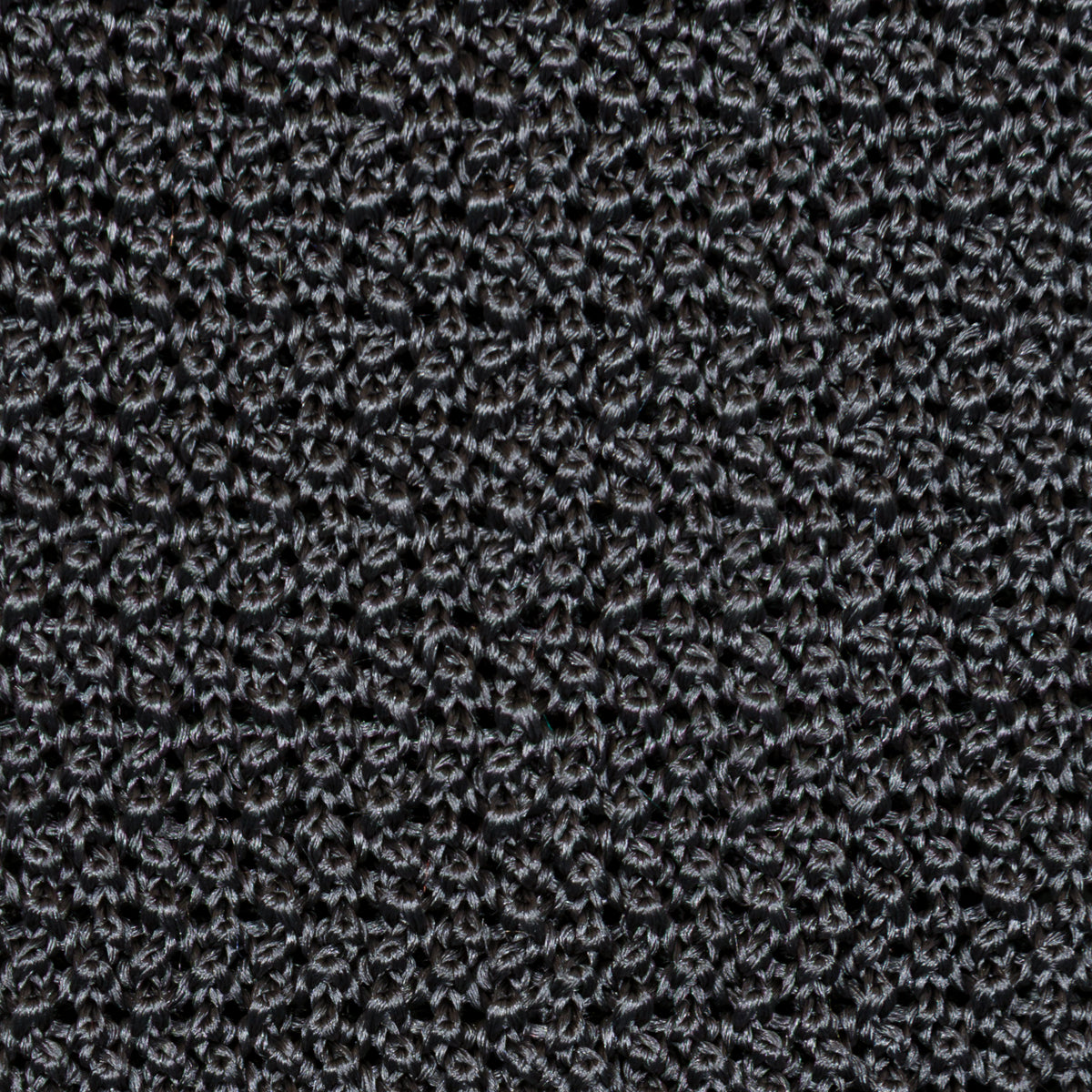 Crunchy Silk Knit Tie - Grey