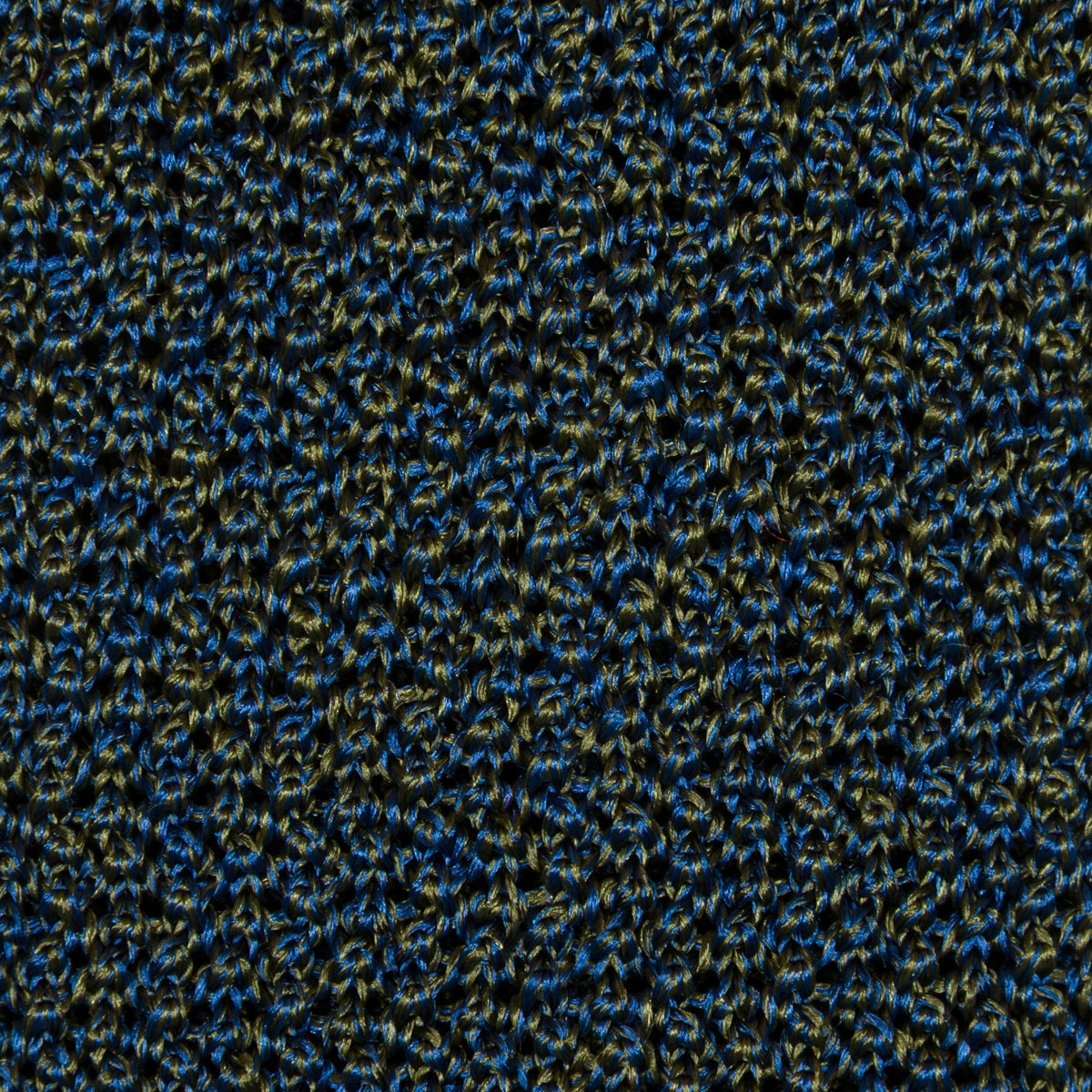 Crunchy Silk Knit Tie - Petrol Mottled