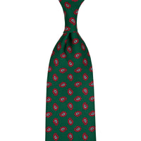 Ancient Madder Silk Tie - Forest - Hand-Rolled
