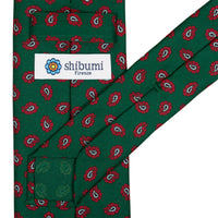 Ancient Madder Silk Tie - Forest - Hand-Rolled