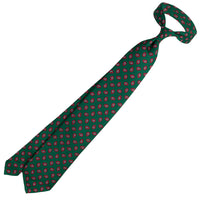 Ancient Madder Silk Tie - Forest - Hand-Rolled
