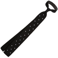 Crunchy Silk Knit Tie - Black / White Dots