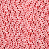 Zigzag Silk Knit Tie - Pink