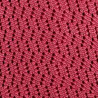 Zigzag Silk Knit Tie - Salmon