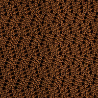Zigzag Silk Knit Tie - Copper