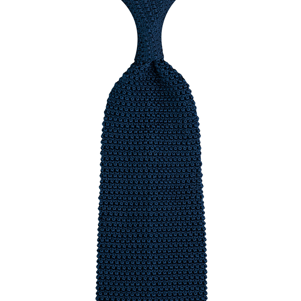Silk Knit Tie - Navy