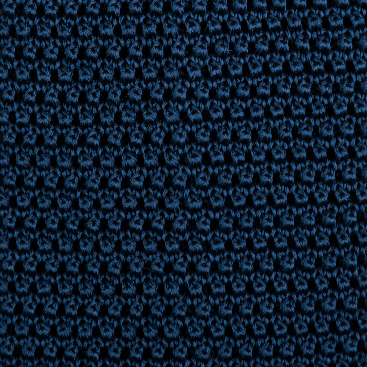 Silk Knit Tie - Navy