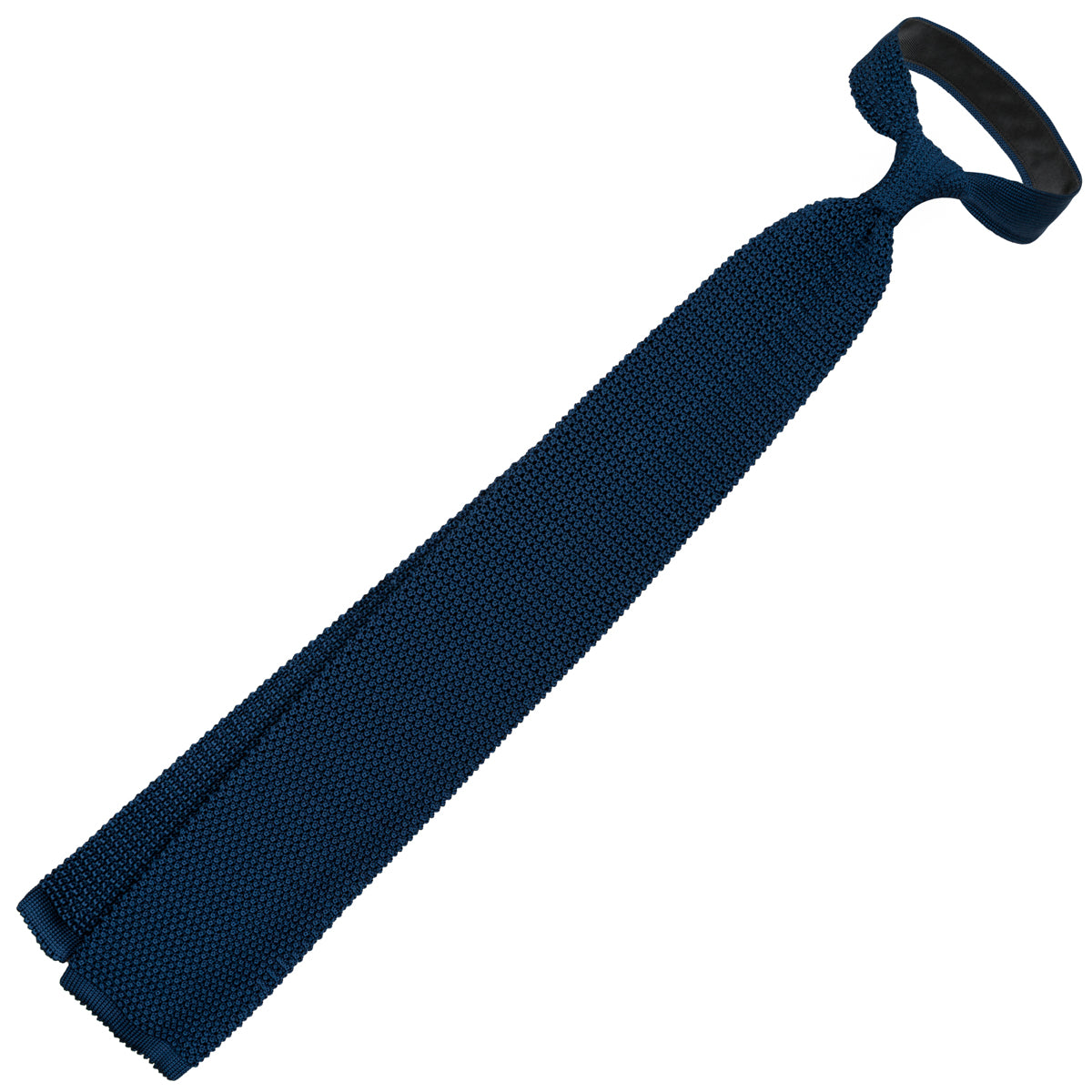 Silk Knit Tie - Navy
