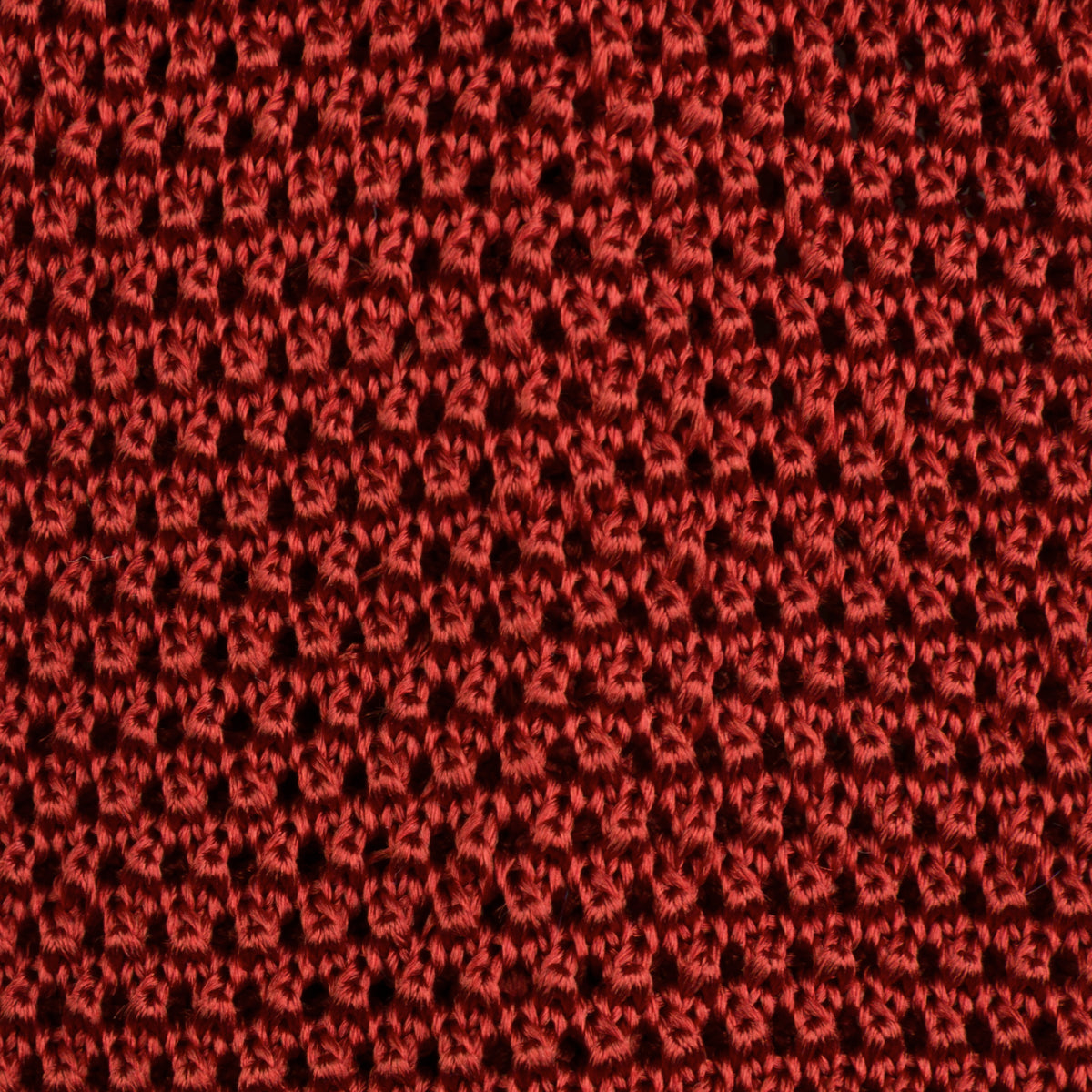 Silk Knit Tie - Rust