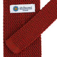 Silk Knit Tie - Rust