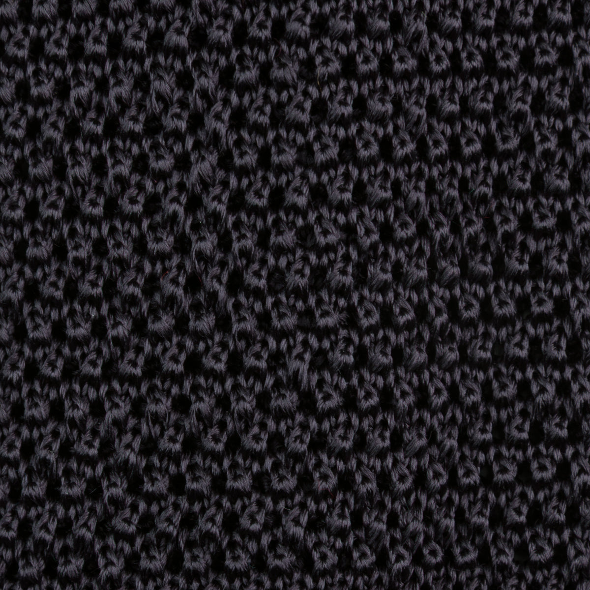 Silk Knit Tie - Charcoal