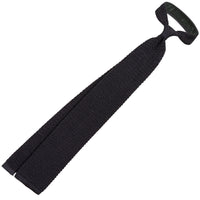 Silk Knit Tie - Charcoal