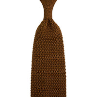 Silk Knit Tie - Copper