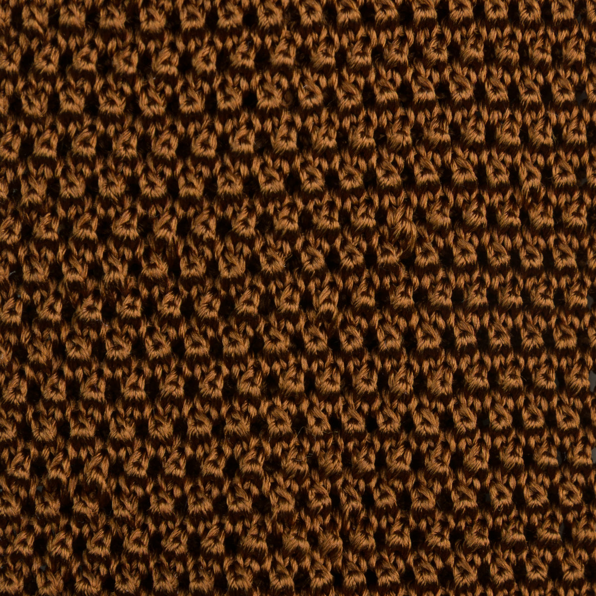 Silk Knit Tie - Copper