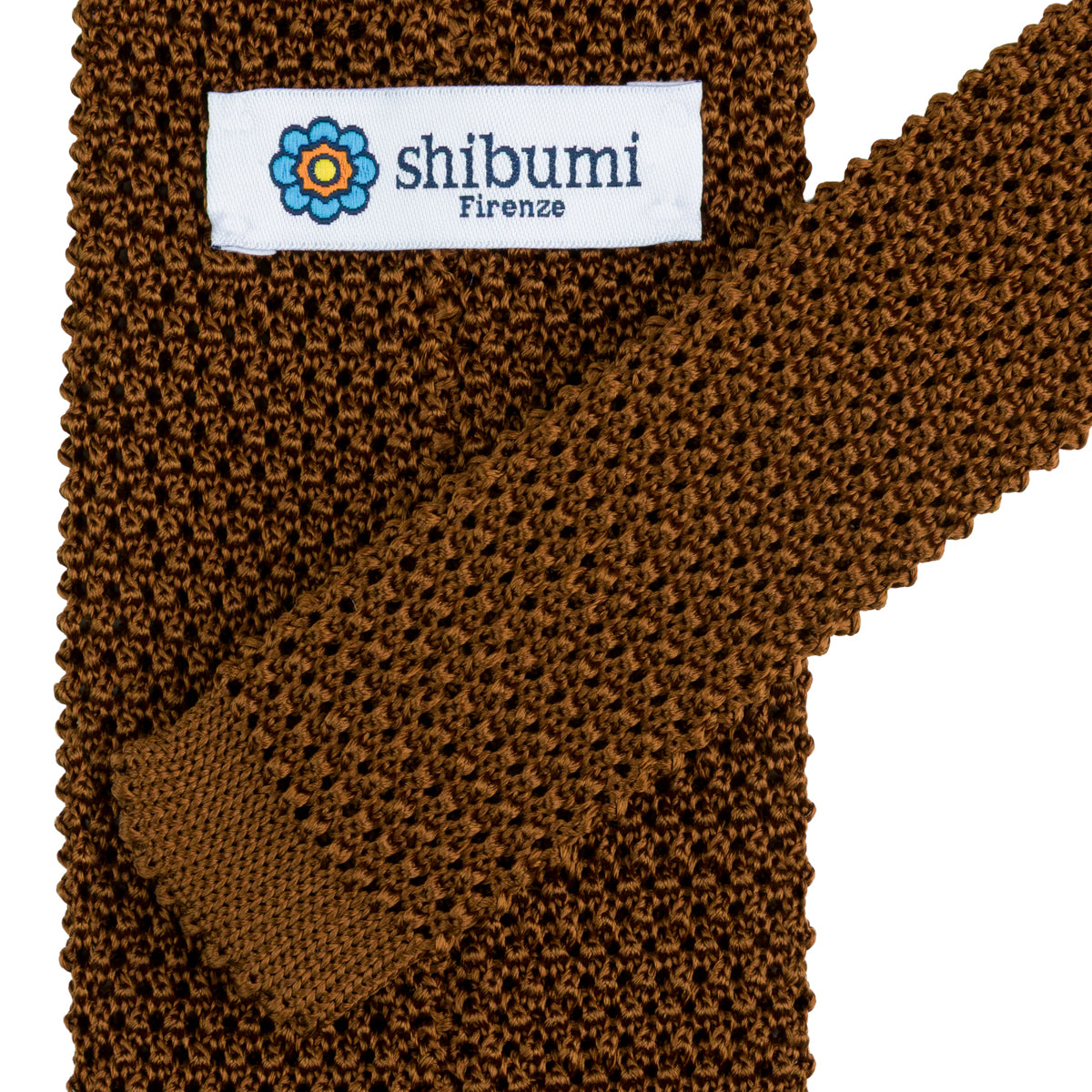 Silk Knit Tie - Copper