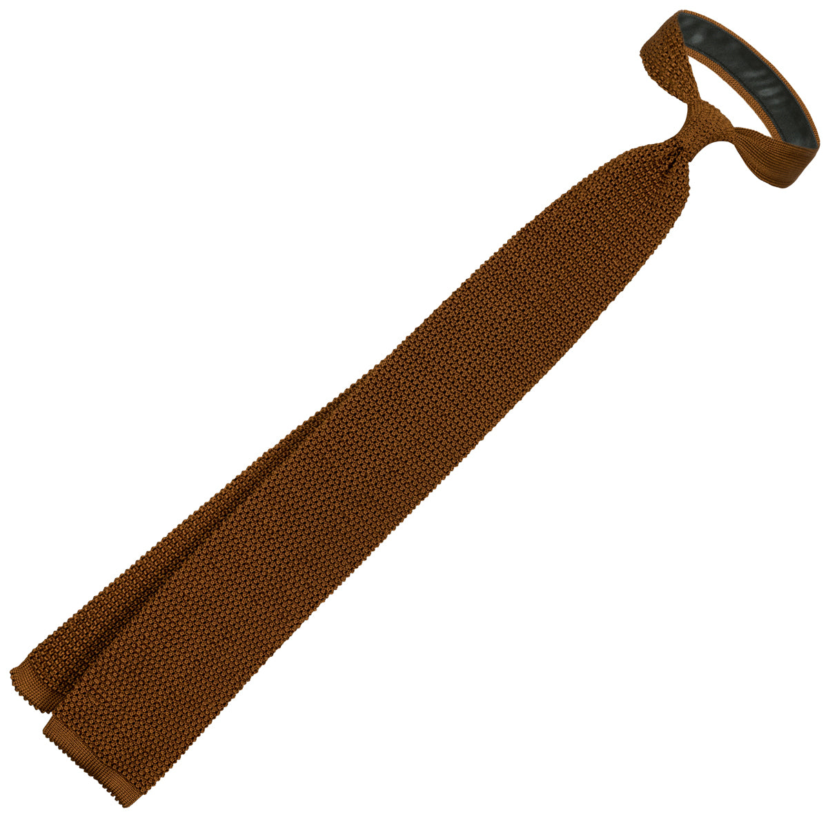Silk Knit Tie - Copper
