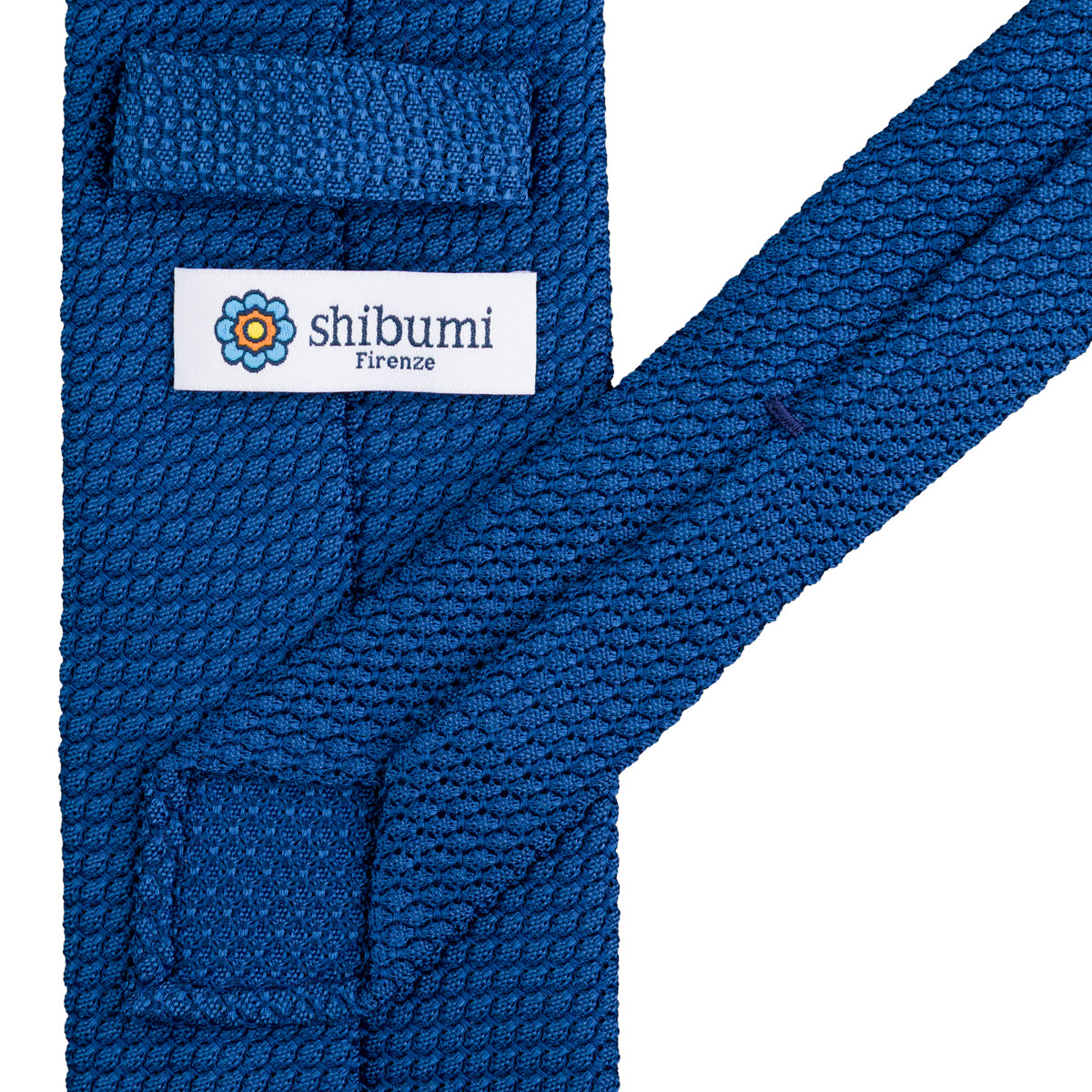 Grenadine / Garza Grossa Tie - Azure Blue - Hand-Rolled