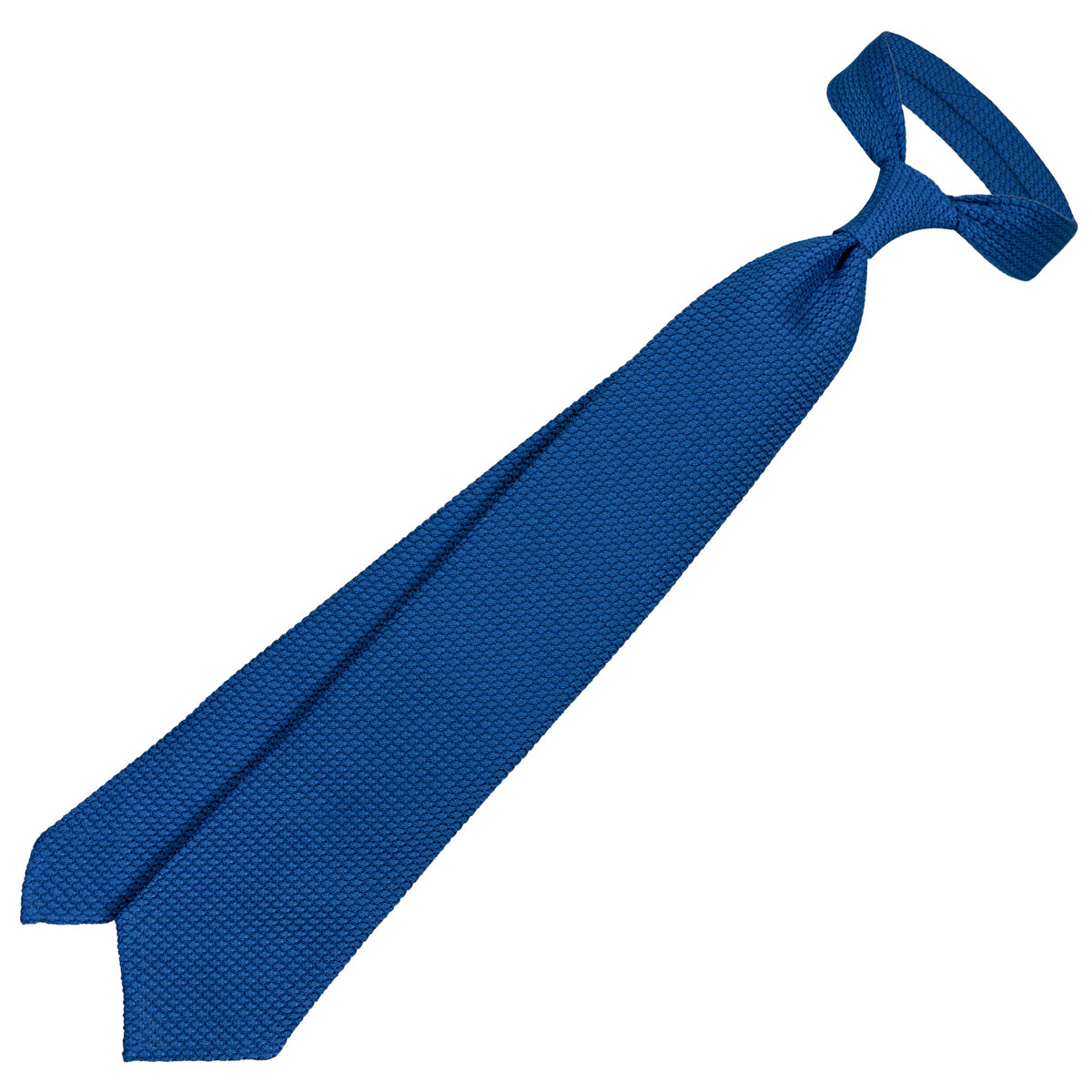 Grenadine / Garza Grossa Tie - Azure Blue - Hand-Rolled
