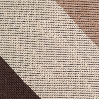 Striped Shantung Silk Tie - Brown / Beige / Cream