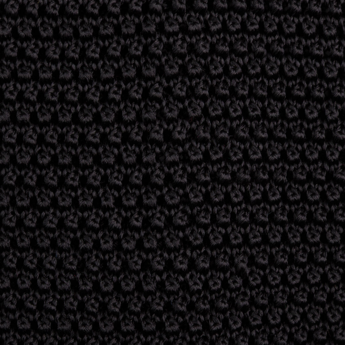 Silk Knit Tie - Black