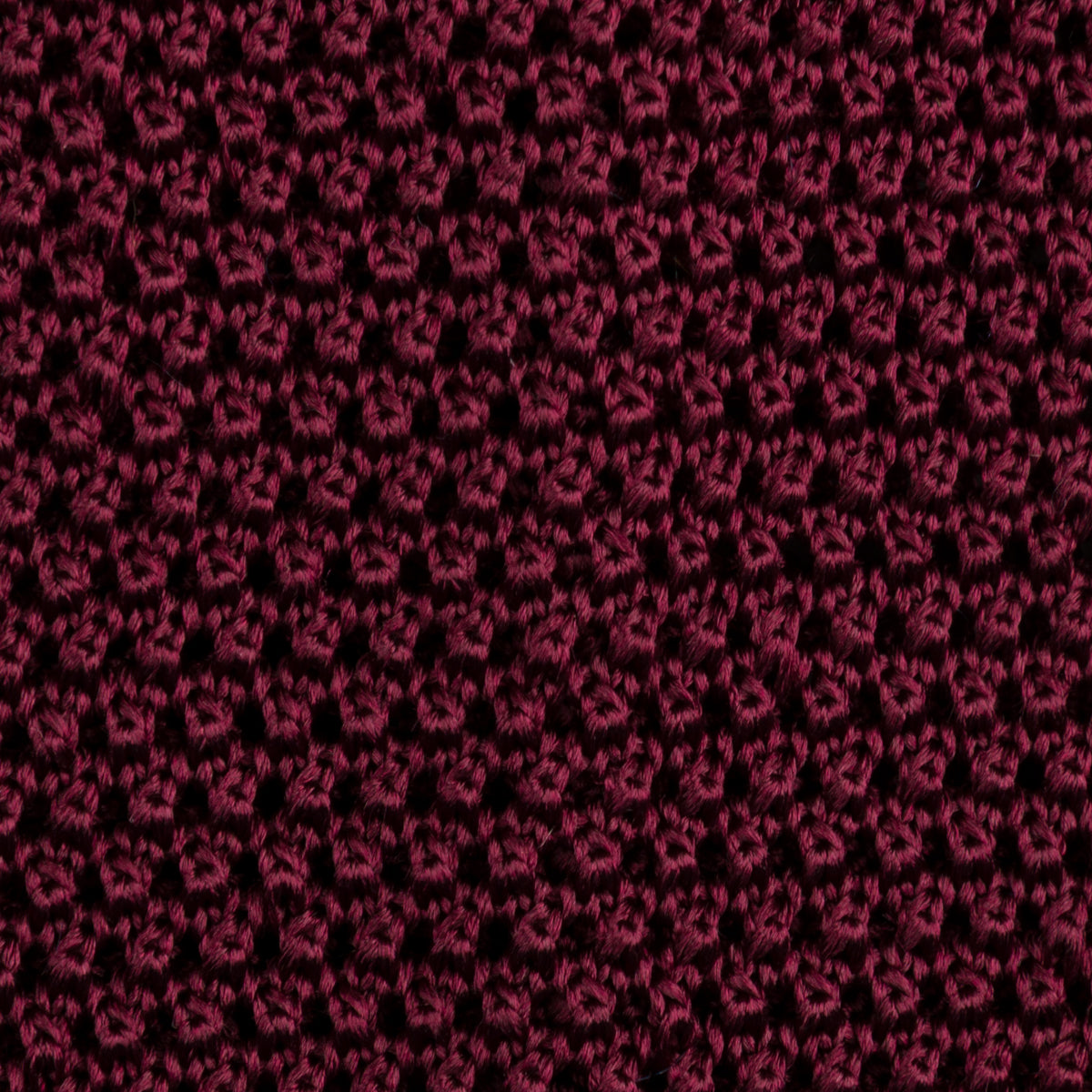 Silk Knit Tie - Burgundy