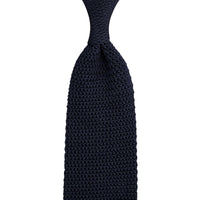 Silk Knit Tie - Midnight