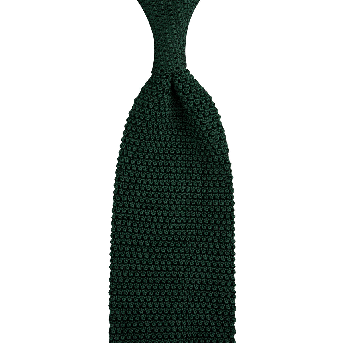 Silk Knit Tie - Forest Green