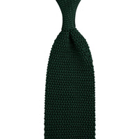 Silk Knit Tie - Forest Green