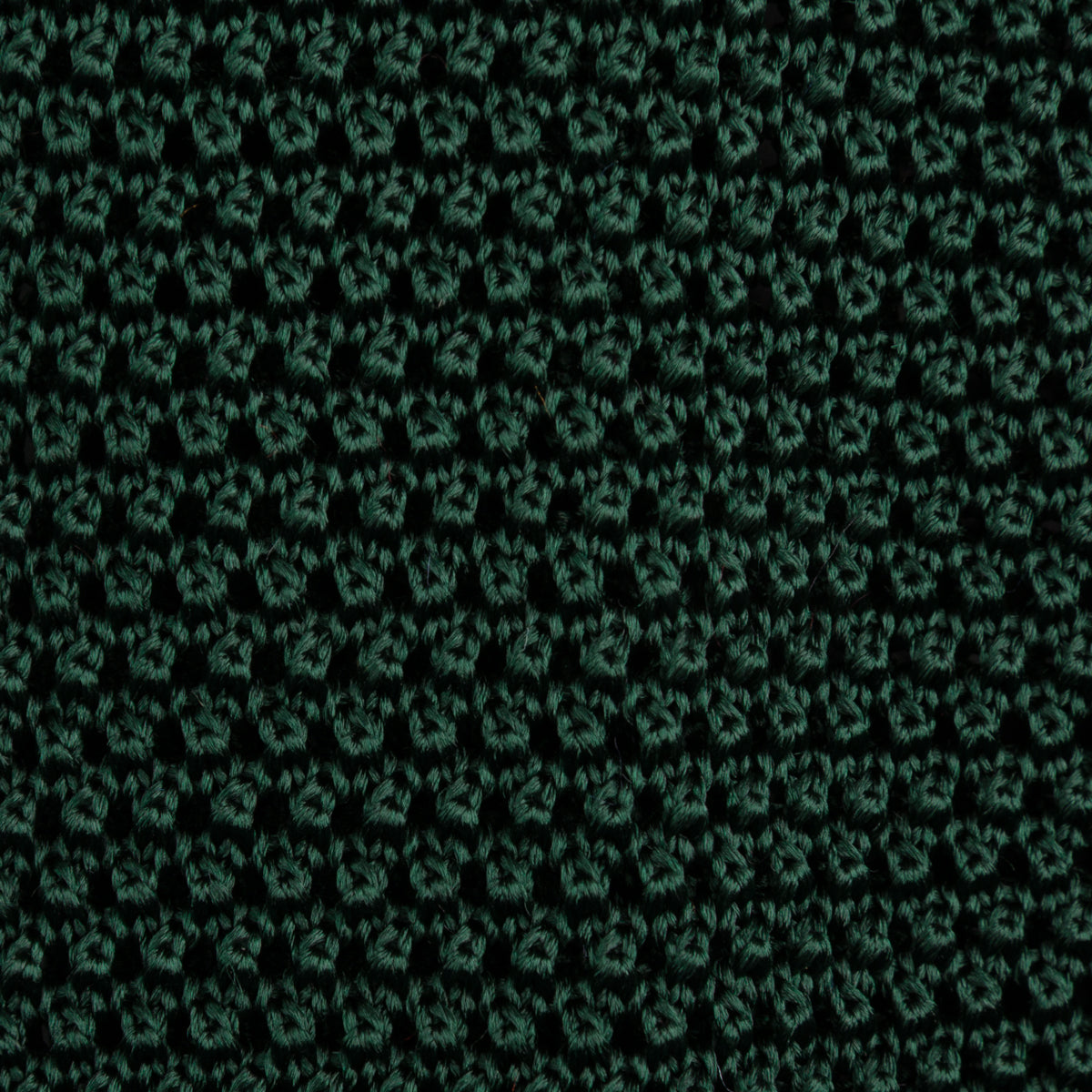 Silk Knit Tie - Forest Green