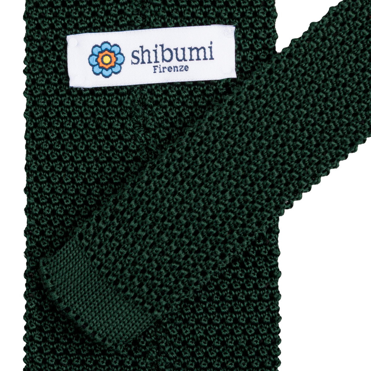 Silk Knit Tie - Forest Green