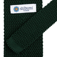 Silk Knit Tie - Forest Green