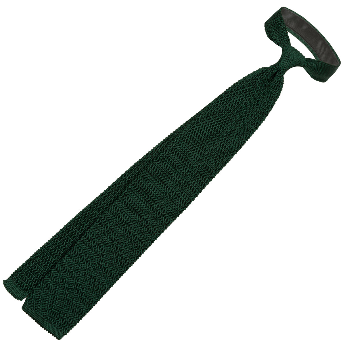 Silk Knit Tie - Forest Green