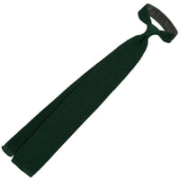 Silk Knit Tie - Forest Green