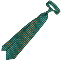 Floral Printed Silk / Linen Tie - Forest - Hand-Rolled