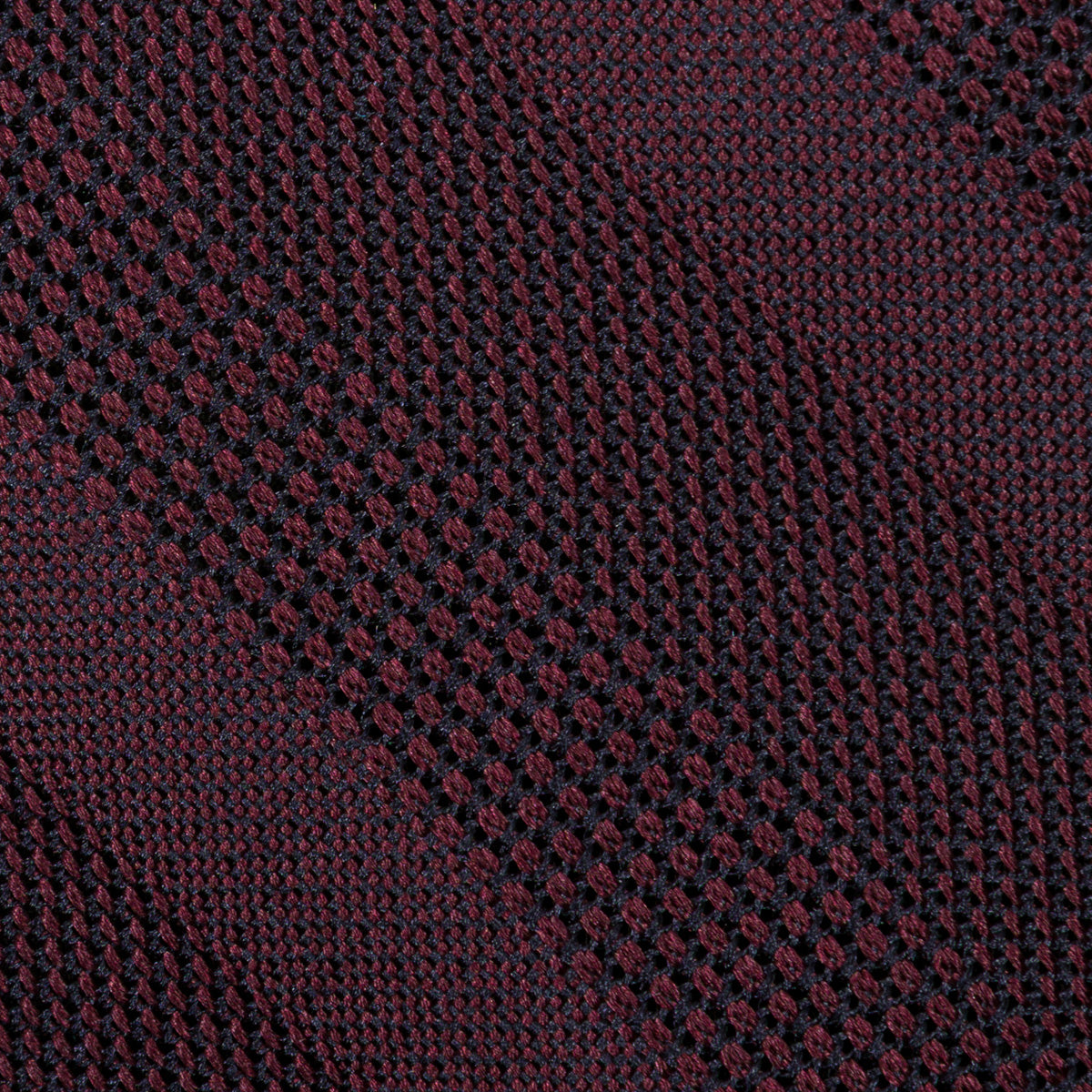 Striped Fina Grenadine Silk Tie - Burgundy Shadow